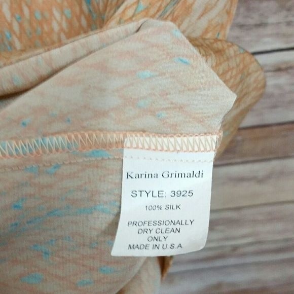 Karina Grimaldi Snake Print Ruffle Dress Sz S - Picture 5 of 7